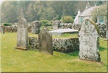 NX5856 : Gravestones, Anworth Old Kirk by Richard Sutcliffe