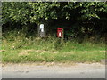 TM0479 : Chequers Lane Postbox & Village Notice Board by Geographer
