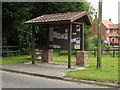 TM0383 : North Lopham Village Notice Board on The Green by Geographer