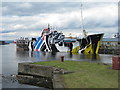 NT2776 : A Dazzle ship at Leith by M J Richardson