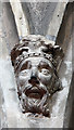TL5416 : St Mary the Virgin, Hatfield Broad Oak - Label head by John Salmon