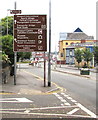 Addition to a tourist attractions sign, Cardiff Road, Newport