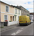 Yellow van in Roman Road, Cheltenham