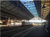 SE1416 : Huddersfield railway station by Steve  Fareham