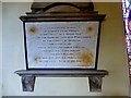 C2927 : Inscribed plaque, St Columb's Church (1) by Kenneth  Allen