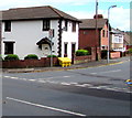 Yellow grit box on an Alway corner, Newport