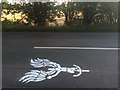 Road graffiti tribute to Jack Archer