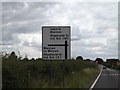 Roadsign on the A143 Bury Road