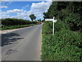 Road sign, Woodbastwick Road