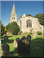 Graveyard and church, Huntington