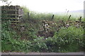 Junction of dry stone walls NE of Crackpot