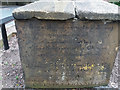 SE2937 : The Revolution Well,  Leeds - inscription by Stephen Craven
