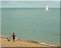SX8240 : Fishing and sailing, Beesands by Derek Harper