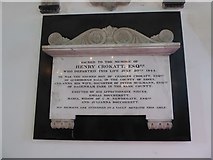 TQ0589 : St Mary, Harefield: memorial (L) by Basher Eyre