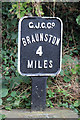 Braunston 4 Miles sign