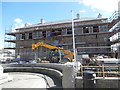 The former Carmarthen Infirmary, long derelict, now being redeveloped