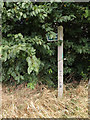 Footpath sign off Hinderclay Road