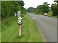 Milepost on the A523