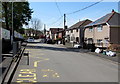 Zigzag yellow markings on School Road, Tonna