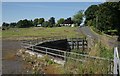 Newmill Bridge and site of the former Howie of Dunlop Animal Feed mill