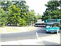 A busy morning at the Highwoods bus terminus, Highwoods Sq, Colchester