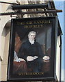 The Sir Samuel Romilly name sign, Broad Street, Barry