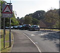 Warning sign - speed humps for 430 yards, Sorrel Drive, Newport