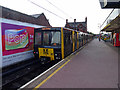 A train in South Shields Metro Station