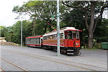 SC4384 : Manx Electric Railway tramcar 1 and trailer 40 at Laxey by Richard Hoare