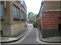 TQ3479 : View down Flockton Street from Bermondsey Wall East by Robert Lamb