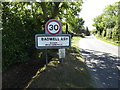 The Street & Badwell Ash Village Name sign