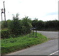 Cannes Farm direction sign, Monmouth