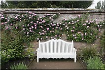 SU3227 : Seat in the Roses by Bill Nicholls