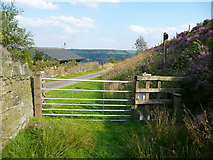 SE0228 : Gate on Wadsworth FP26 at Ferney Lee by Humphrey Bolton