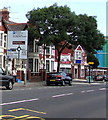 Directions sign facing the A4055 Broad Street, Barry