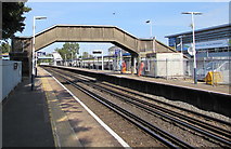 SU4416 : Older footbridge at Southampton Airport (Parkway) railway station by Jaggery