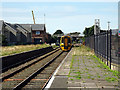 An Arriva train arriving at Barmouth