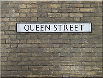 TM0890 : Queen Street sign by Geographer
