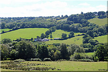 ST1511 : View towards Far Longham and Lemon's Hill Farm by Nick Chipchase
