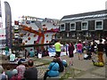 Temporary climbing wall, Exeter Canal Basin