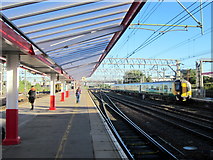 SJ7154 : Crewe Station Platform 6 Looking Northwards by Roy Hughes