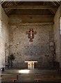 TM0308 : Chapel of St Peter on the Wall, Bradwell-on-Sea: interior by Jim Osley