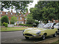 Jaguar E-type on High Street