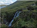 NB1703 : Waterfall on the Abhainn Scrien, Gleann Lacasdail, Harris by Claire Pegrum