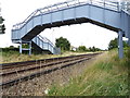 Railway at Southwick goes under pedestrian bridge