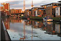 Fossdyke Navigation coming in to Lincoln