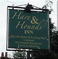 Sign for the Hare & Hounds Inn, Stramshall