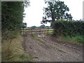 Field entrance off Leigh Lane