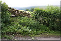 View over dry stone wall from minor road NE of Crackpot