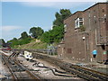 Signal box outside Newbury Park Underground station